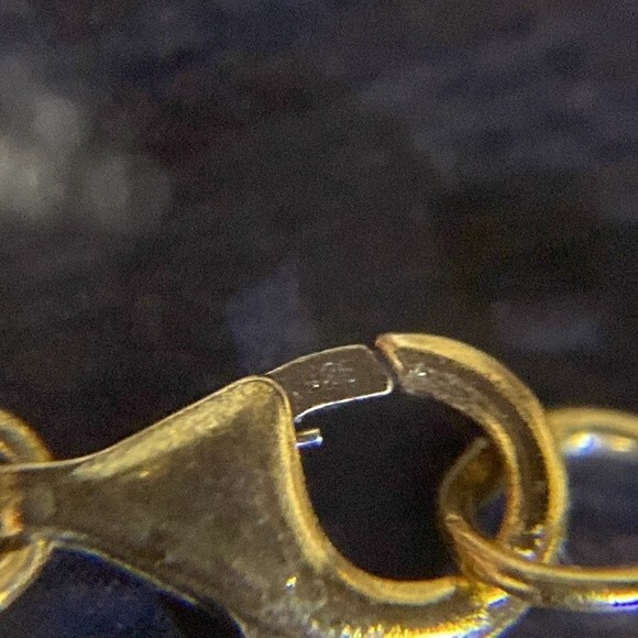 Vintage Gold Tone Over Sterling Silver Butterfly Pearl Necklace - Picture 7 of 7